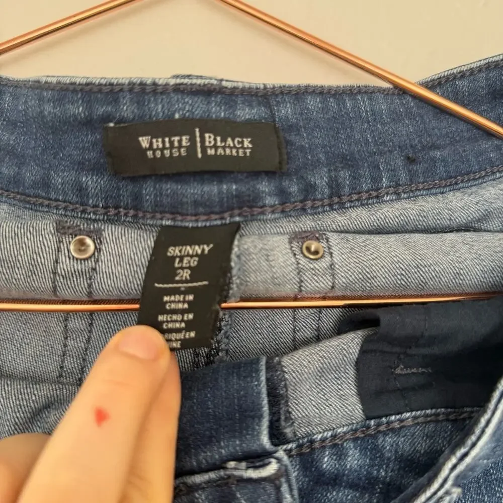 White House Black Market Dark Blue Skinny leg Jeans